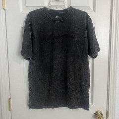 Y2K Streetwear Grunge Acid Wash Graphic Tee Degrey Madmonks Men’s Medium