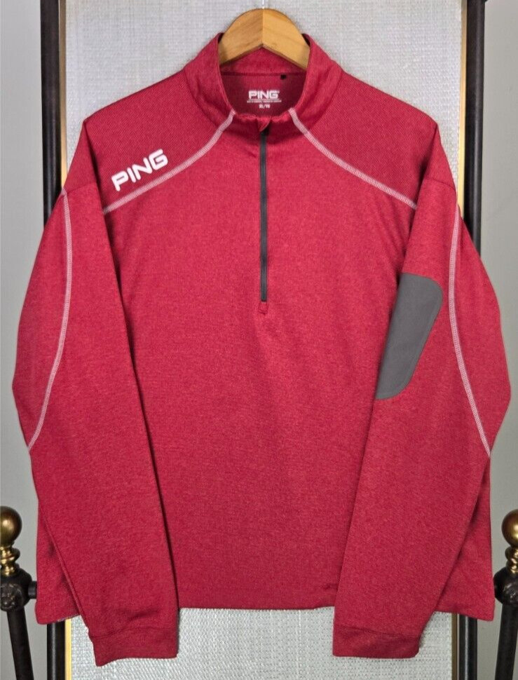 PING SENSORCOOL Mens 1/2 Zip Performance Pullover Windshirt Short Length Sz XL