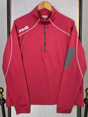 PING SENSORCOOL Mens 1/2 Zip Performance Pullover Windshirt Short Length Sz XL