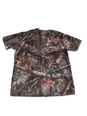 Medium Real Tree Edge 100% Polyester Camouflage Short Sleeve Shirt (RT3) Men