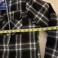 NWT Men’s Long Sleeve Quilted Lined Flannel Hooded Jacket M-Grunge Gorpcore