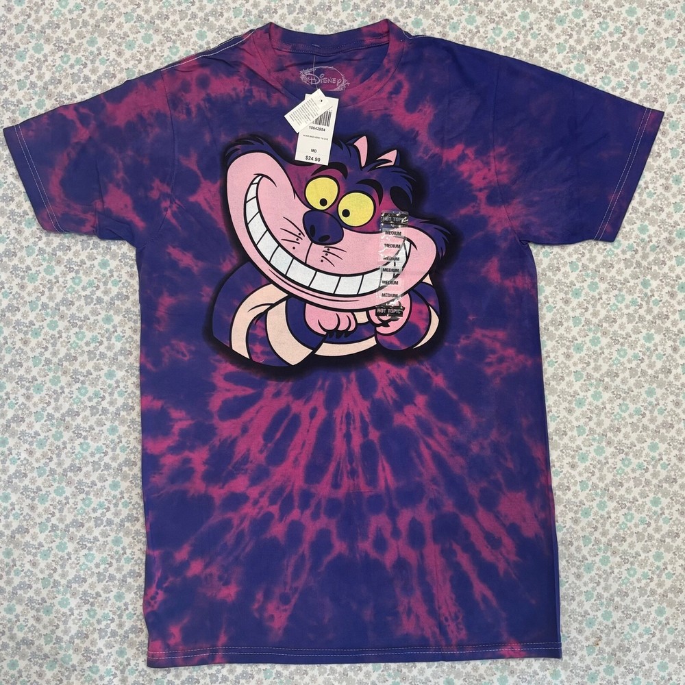 Disney Alice In Wonderland Tie Dye Cheshire Cat T-Shirt