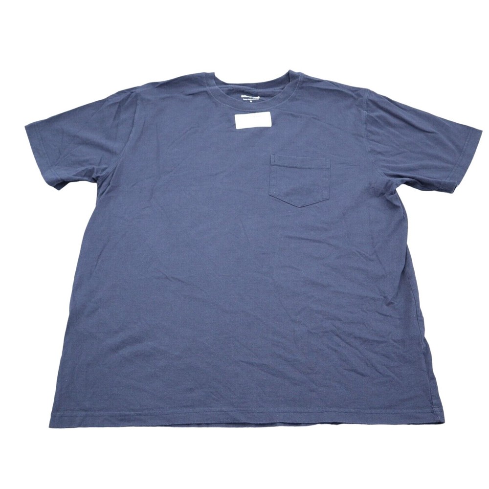 DieHard Shirt Mens XL Blue Short Sleeve Round Neck Cotton Knit Pocket Tee