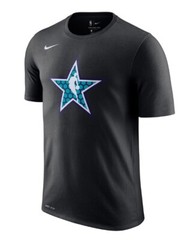 AUTHENTIC NBA.COM NIKE DRY ALL STAR LOGO BLACK T SHIRT BQ2502-010
