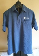 Nice Port Authority CAPITOL HELICOPTERS Logo Size L Polo Shirt w/pocket Polyster