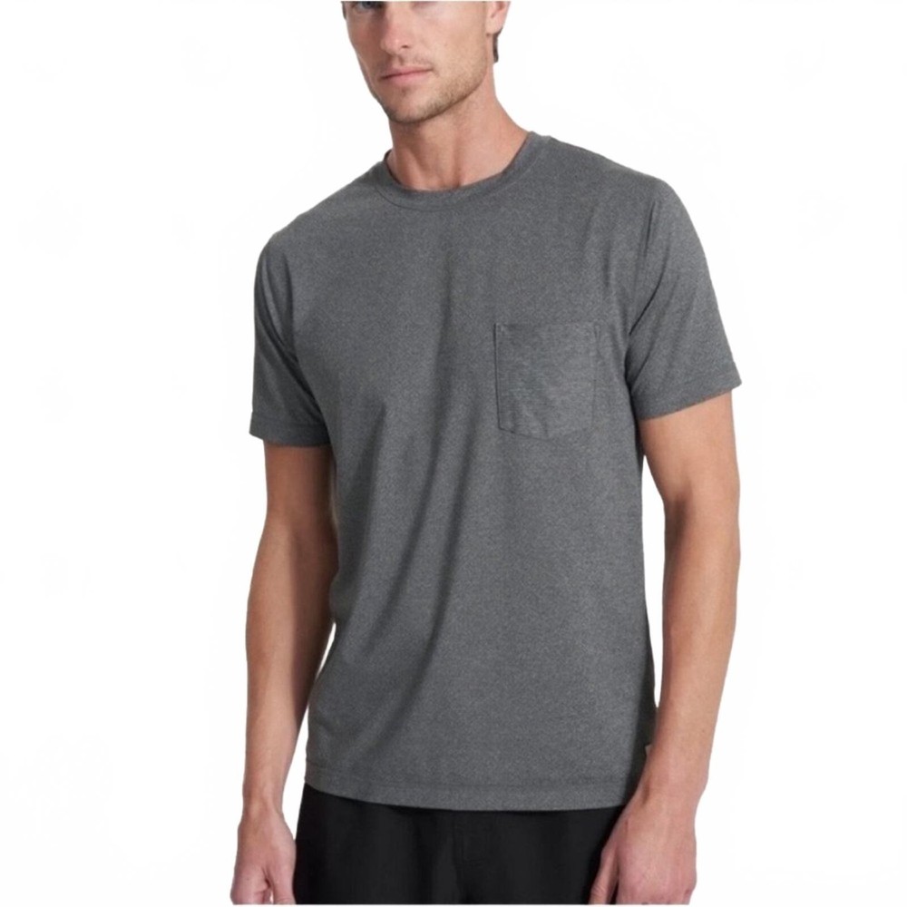 Vuori Tradewinds Performance Tee Short Sleeve T-Shirt Gray Men Size Medium V109