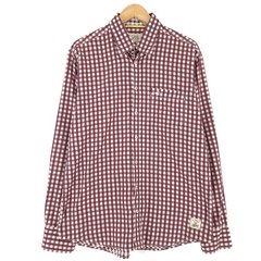 Camel Active Vintage Button-Down Shirt Red Plaid Long Sleeve Modern Fit L