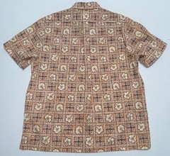 REYN SPOONER – Pullover – Peachy Tan & Cream Floral – Medium – MINT