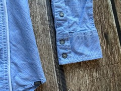BUCKLE BLACK ATHLETIC FIT SPORT SHIRT BLUE MENS LARGE EXCELLENT CONDITION