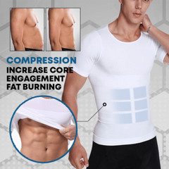 Gynecomastia Compression T-Shirts for Men Slimming Undershirt Body Shaper Top
