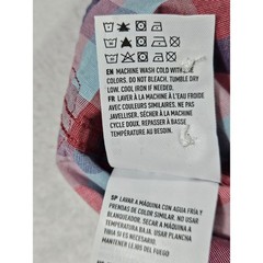 American Eagle Seriously Soft Plaid Button Down Shirt Mens Large Red Blue L/G/G