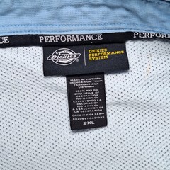 Dickies Performance System Vented Shirt Men’s 2XL Blue Short Sleeve Nylon