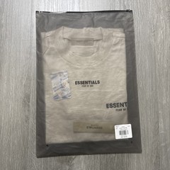 Essential Fear of God Light Oatmeal Short Sleeve Tshirt Men’s Brand New Size L