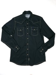 Wrangler Retro Premium Western Shirt Men’s Pearl Snap Up Long Sleeve Large Tall
