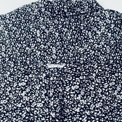 Level Ten Authentically Crafted Men Large Blue Preppy Floral Button Up Shirt