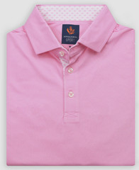 NEW Donald Ross SPORT LARGE Eamon SOLID Polo Golf Shirt CANDY PINK