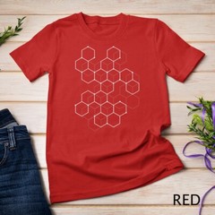 Hexagon Pattern Mathematics Science Graphic Design Light T-Shirt Unisex T-shirt