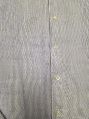STENSTROMS Cotton SEERSUCKER Button Shirt Men LARGE L Purple Striped Fitted Body