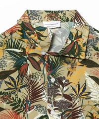 (ASK availability first) Exclusive Guy Rover Botanical Print Open Collar Shirt n