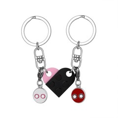 Matching Keychains for Couples Friendship Cute Brick Heart Key Chains for Him…