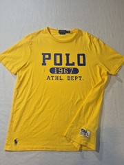 Polo Ralph Lauren Short Sleeve Crewneck T-Shirt Sz L Spell Out 67 Custom Slim