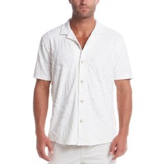 WP Weatherproof Men’s Jacquard Print Soft Terry Shirt, Cream, sz L