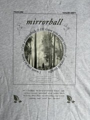 Taylor Swift Folklore Mirrorball Graphic Tee Heather Gray Tshirt Men’s Size XL