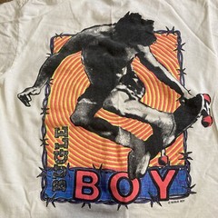 VTG 80s 90s Bugle Boy Skate Skater Art T Shirt Made In USA RARE Youth Size