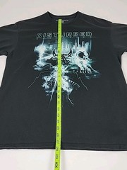 2019 Disturbed Evolution Tour Concert T-Shirt Band Tee Women’s Size L Black