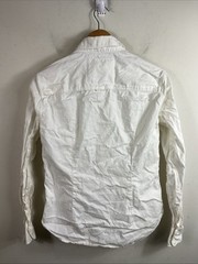 Entireworld Men’s Button Up Shirt Organic Cotton Type A Version 2 XS L/S White