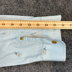 Chubbies The Nutter Light Blue Fish All Over Print Button Down Shirt Mens XL