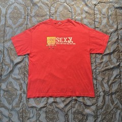 Vintage 2002 Rare SpongeBob SquarePants Humor Cartoon Promo Tee Size Large