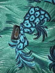 Pineapple Connection Men’s Pineapple Print Short Sleeve Shirt Size Large
