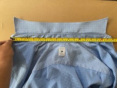 Robert Tallbott ESTATE BESPOKE Button Down Striped Oxford Dress Shirt Sz XL 17.5