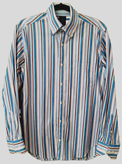 Taylor Byrd Long Sleeve Striped Button Down Man’s Shirt Medium