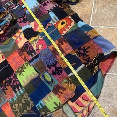Terranova Patchwork Batik Long Sleeve Button Shirt Men’s XL Colorful Boho Rare