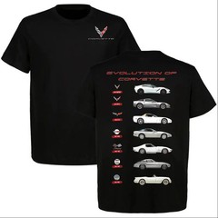 Chevrolet Corvette Evolution Timeline Classic Car T-shirt, Chevy Truck Tee, Clas