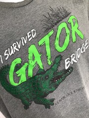 Gator Bridge Swamp Tours FL Babcock Ranch T Shirt Large Gray