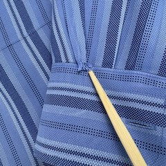 Turnbury Multi Blue Striped Button-Down Men’s Cotton Dress Shirt Size Large
