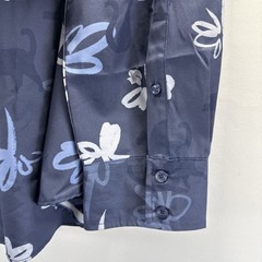 Con.Struct Men’s Button Down Shirt Size XXL Blue Slinky Long Sleeve Stretch NWT
