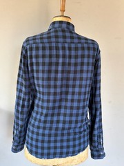 Faherty Heritage Large Reversible Workwear Reversible Heavyweight Flannel Button