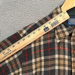 Pendleton Woolen Mills Flannel Button Up Shirt Men’s Large Tall Plaid Wool READ