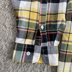 Vintage Cinch Shirt Mens XL Yellow Plaid