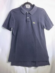IZOD Lacoste Vintage 80s 90s Polo Shirt Navy Blue Men Fits Medium Grand Patron