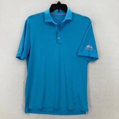 Johnnie-O Albatross Prep-Formance Striped Polo Mens Medium Blue Rocky Gap Golf