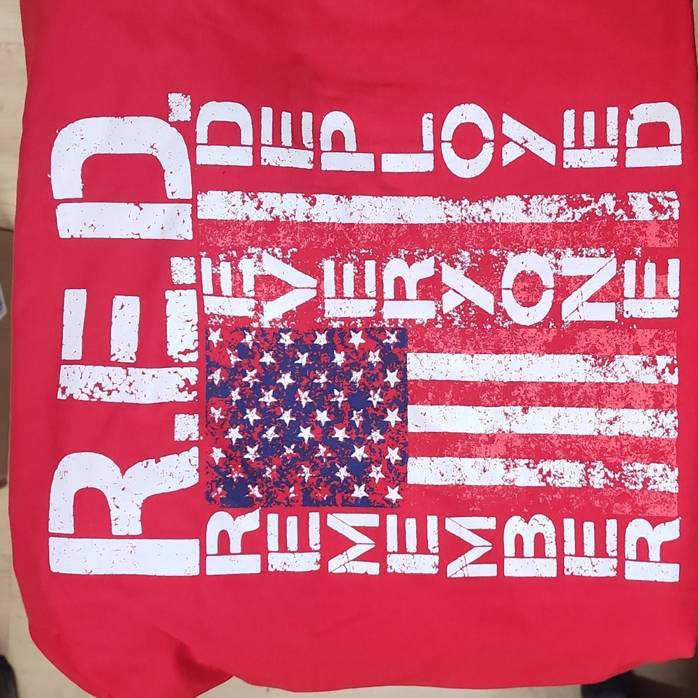 Rothco R.E.D. Remember Everyone Deployed Red Graphic Tee Men’s 3XL