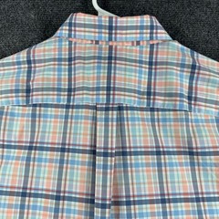 Vineyard Vines Button Down Mens M Medium Blue Plaid OTG brrr Performance Shirt