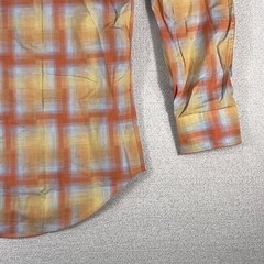 Thomas Dean Button Up Shirt Men Large Colorful Plaid Summer Pima Cotton Island
