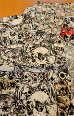 ROBERT GRAHAM Bainbridge All Over Skull Heads Print Shirt Size -M- MSRP$198.00