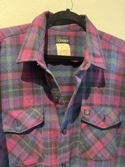 Codet Button Up Wool Multi Color Pockets Long Sleeve Heavyweight Mens Size XL